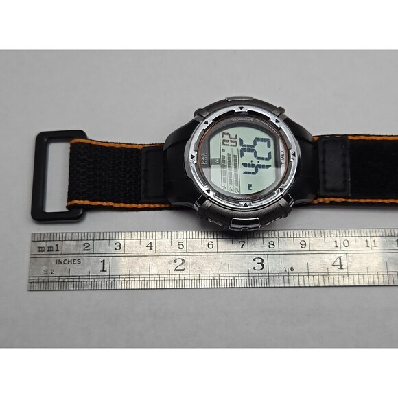 Timex 1440 Sports Digital Indiglo Alarm Chrono Watch 50M WR New Battery Mens - Picture 11 of 13